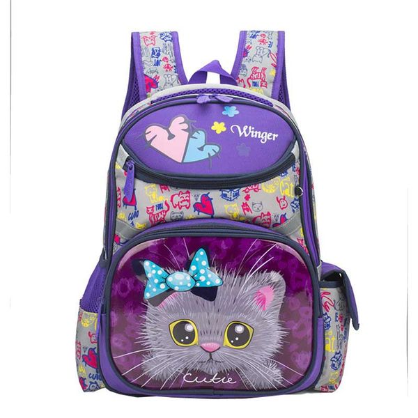 

2019 new primary students school bag oxford cloth waterproof backpack big capacity lightweight bag