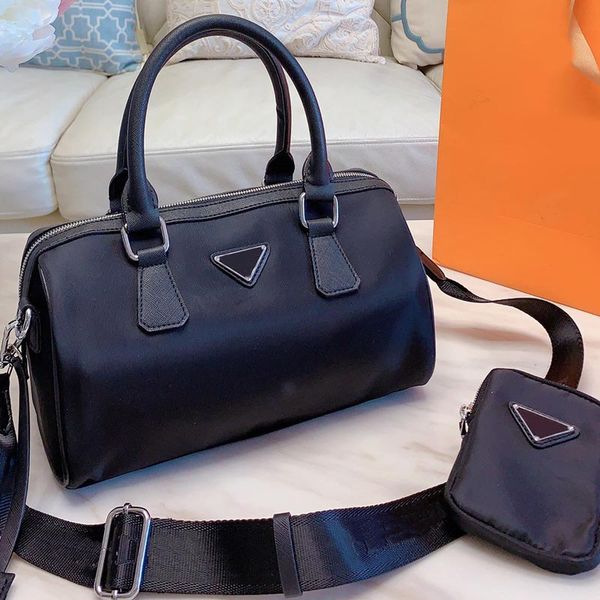 

handbag tote bag travel luggage bag fashion new style nylon plain women crossbody bag purse two pieces ing