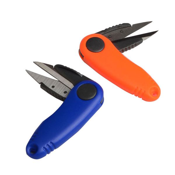 

3 colors fishing accessories portable fishing line folding scissors stainless steel line cut clipper tackle mini tools