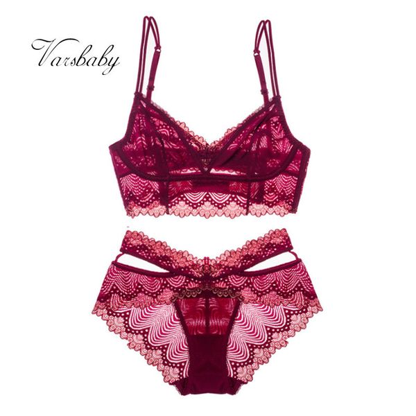 

varsbaby дама сексуальной цветочные кружев косточках приближенного подклад дышащих наборов бюстгальтера, Red;black