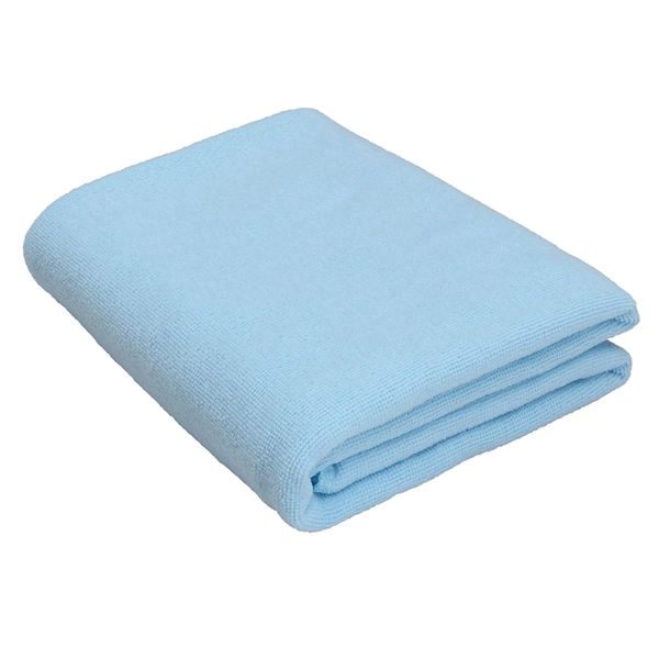 

2x large microfibre towel sports bath gym quick dry travel swimming camping beach, light blue