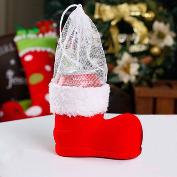 

christmas decorations children gifts candy boots gift box santa claus ornaments