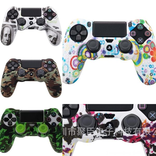 

6tepz controller protective ps4 clear crystal shell hard cover case for transparent shipping with gift box package