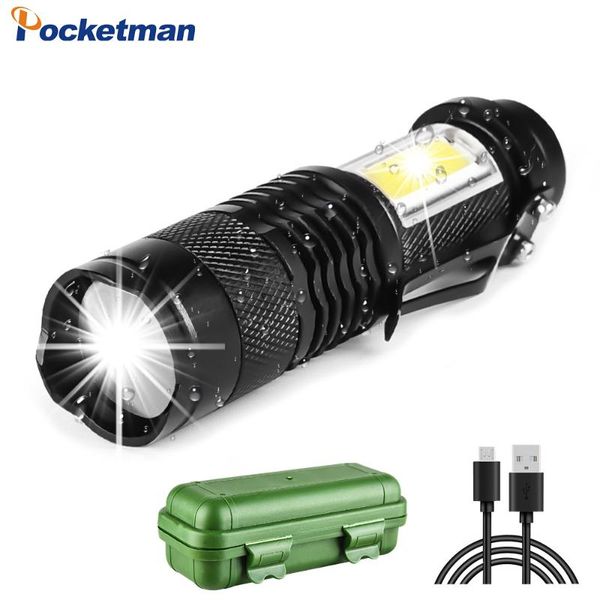 

built in battery xp-g q5 zoom focus mini led torch lamp 2000 lumens adjustable penlight waterproof for outdoor