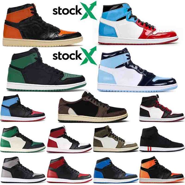 

wholesale price high jumpman basketball shoes 1s womens mens sports trainer fearless travis scotts crimson tint stock x designer sneakers