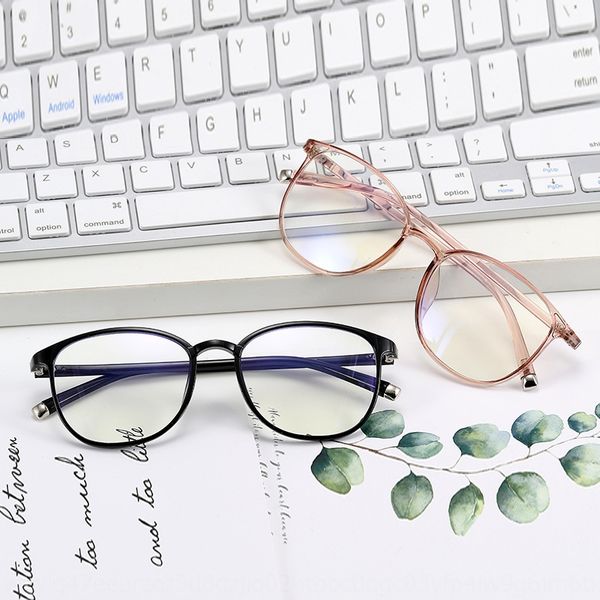 

round myopia glasses tr90 men's and women's optical frame anti-blue myopia glasses student small round frame 8157, Silver