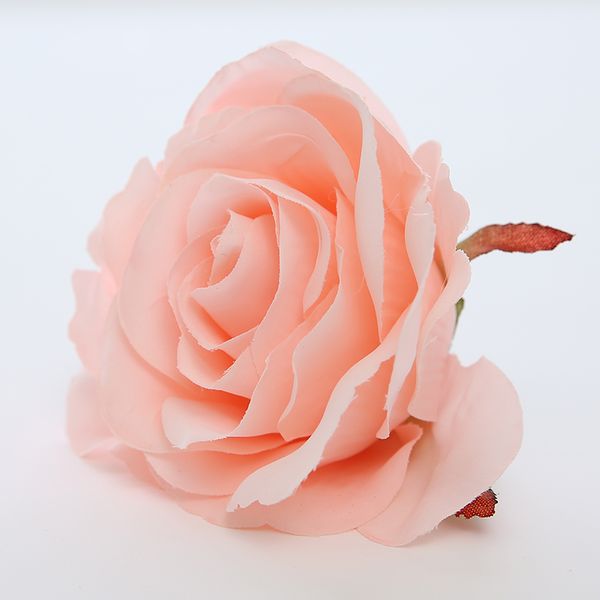 

100pcs 12cm 6color artificial rose flower heads silk decorative flower supermarket background diy road led wedding wall flower bouquet