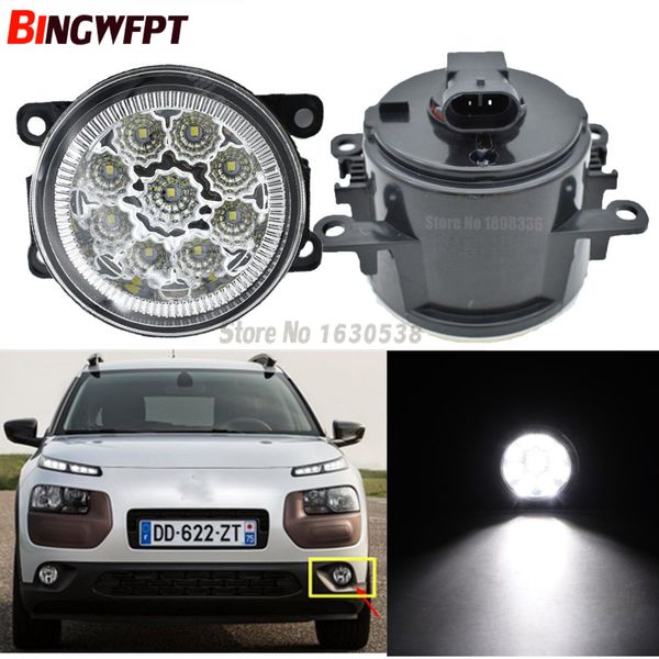 

2pcs fog lamp assembly super bright led fog light 12v for citroen c4 cactus 2014 2015 2016