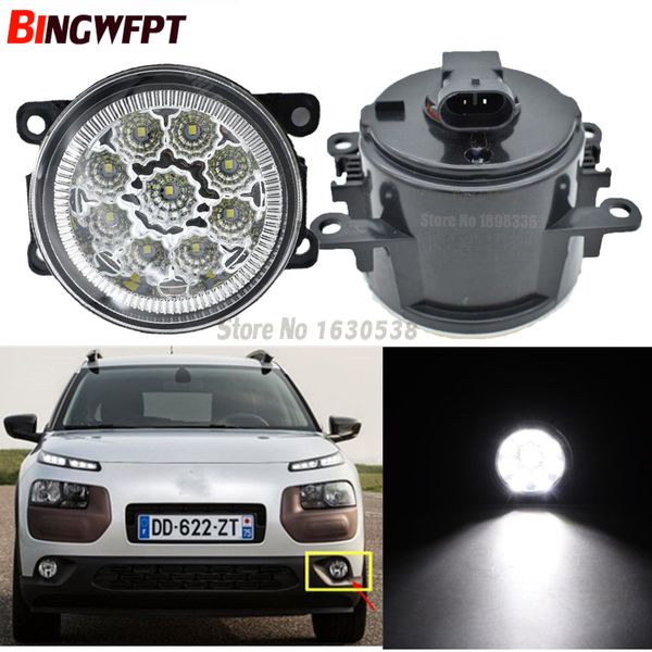 2pcs Fendinebbia Montaggio Super Bright LED Fendinebbia 12V Per Citroen C4 CACTUS 2014 2015 2016