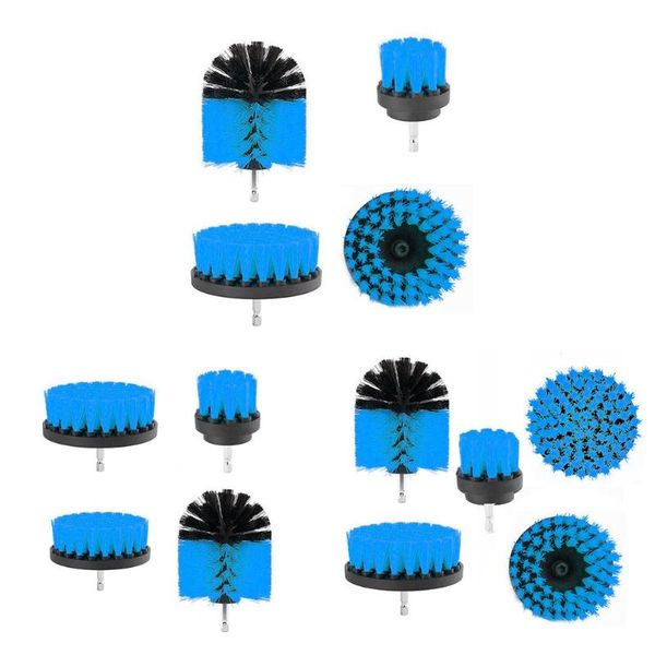 

electric drill brush kit tile tub grout scrubber cleaning drilling brushes