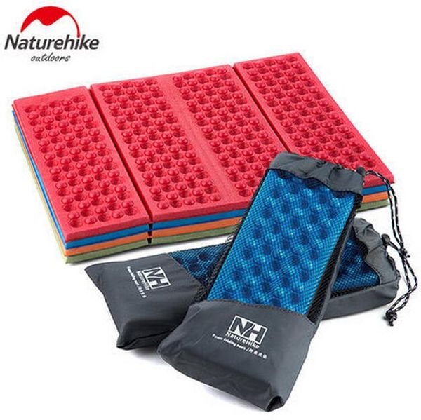 

naturehike outdoor folding camping mat cushion single person portable wearproof chair moisture pad camp grass mat 4 colors