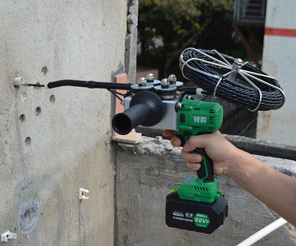 

electric charging stringing wire machine pull wire through conduit device electrician decoration tools lithium battery 10000mah