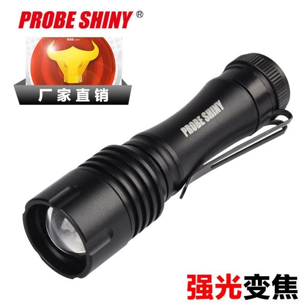 

new pattern mini- light aluminium alloy led small flashlight flexible focusing waterproof mini- gift flashlight