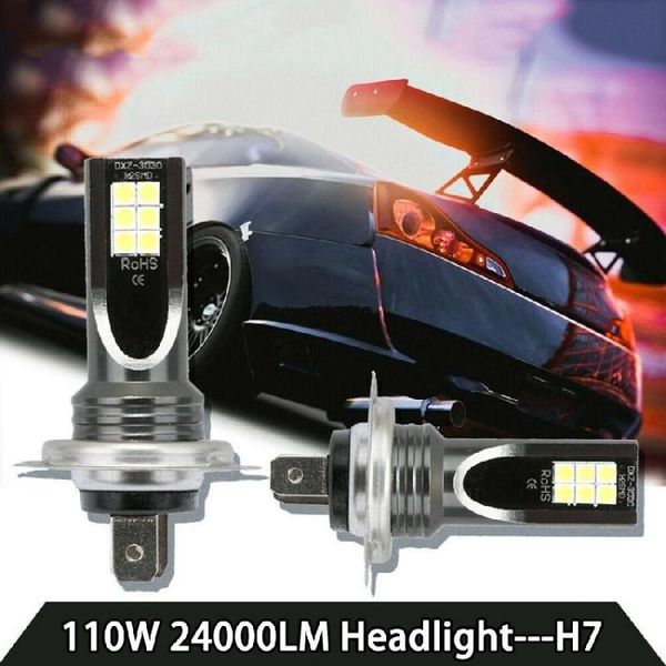 

2pcs h7 car led headlight bulbs 80w 10000lm led car headlight conversion globes bulbs beam 6000k auto mini headlamp fog light