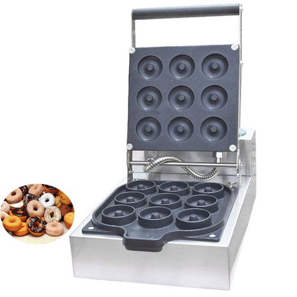 KOSTENLOSER VERSAND Großhandel Kommerziellen Heißer Verkauf Mini Donut Maker Maschine Donut Bäcker Maschine Donut Waffel Machen