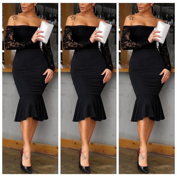 

panelled strapless womens designer mermaid dresses casual womens bodycon dresses females clothing womens casual dresses fashion lace, Black;gray