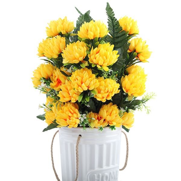 2019 52cm 27 Heads Silk Gerbera Daisy Chrysanthemum Artificial