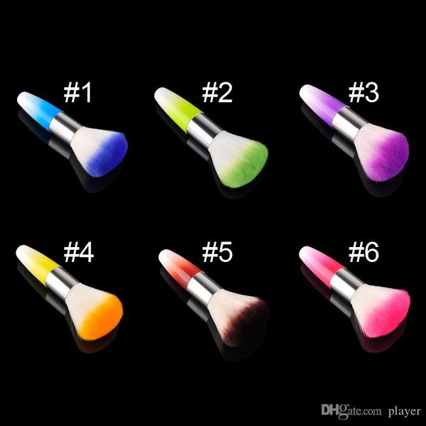 

nail art dust powder brushes flocking remover cleaner concealer foundation makeup cosmetic brushes manicure pedicure tool( 2805015, Yellow