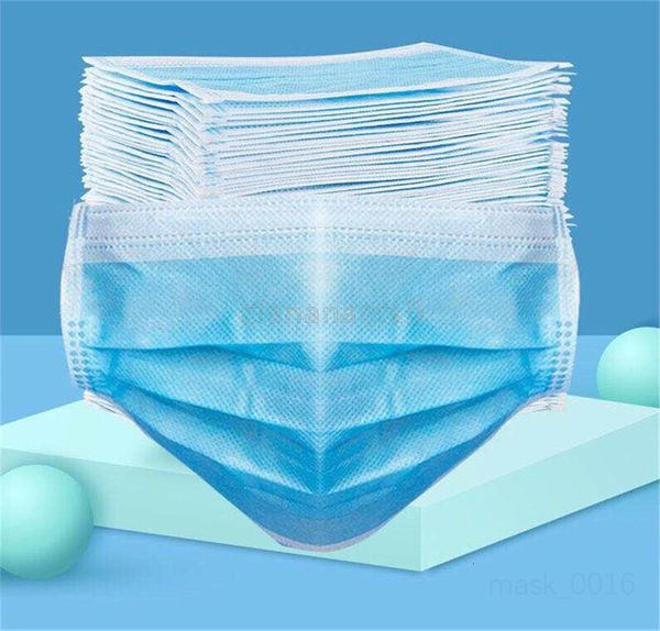 

лицо толстые одноразовая 3 слоя маски 50pcs с earloops для салон домашнего использования удобный на складе маска vbg8