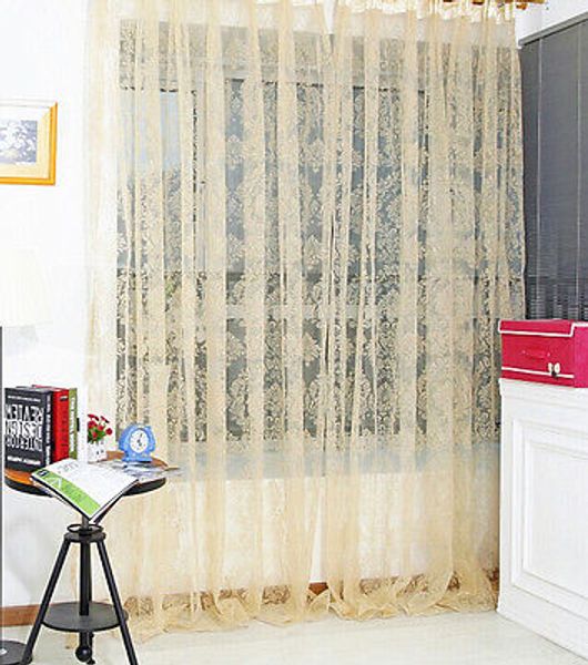 

Fashion fashion curtain window screening finished product quality sheer curtain panel 100*200CM