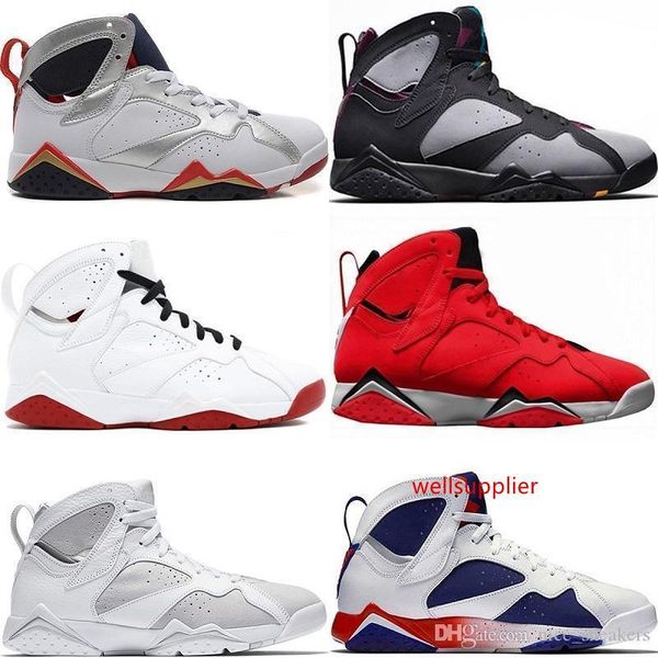 

mens 7 designer 7s basketball shoes fadeaway gmp pure money olympic hare bordeaux men trainer sports history of flight sneakers 8-13