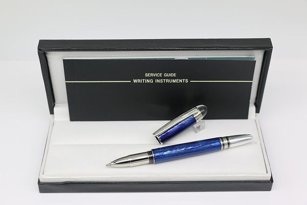 

роскошный дизайн classi rollerball pen ice blue body с кристаллической крышкой решетки из нержавеющей стали серебряная отделка