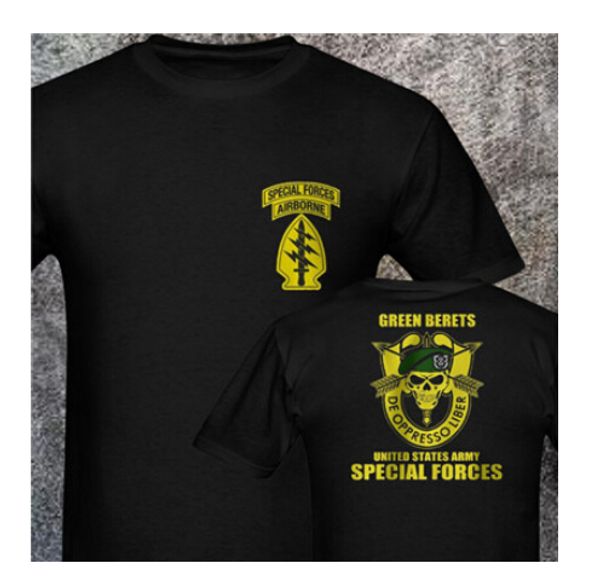 

sas sbs forsvarets gsg 9 bope sniper green beret gign raid bri jtf2 fsk mjk jgsdf army special forces men's t shirts, White;black