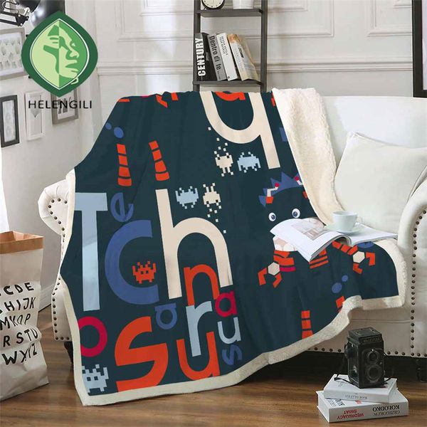 

helengili robot sherpa blanket girly floral bedspread velvet plush soft and comfortable home camping aircraft blanket