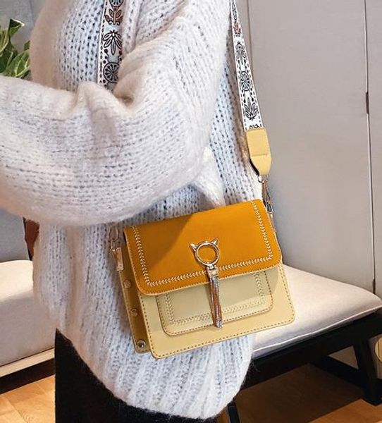 

women's bag new 2020 niche small bag ins advanced sense of foreign wild texture crossbody bag ing