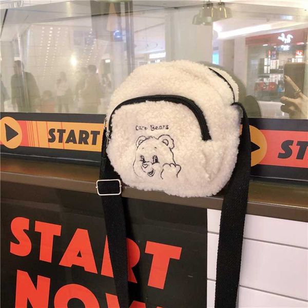 

2020 fashion original wool ladies shoulder bags phone pouch classic style casual solid color messenger bag women shopping tote