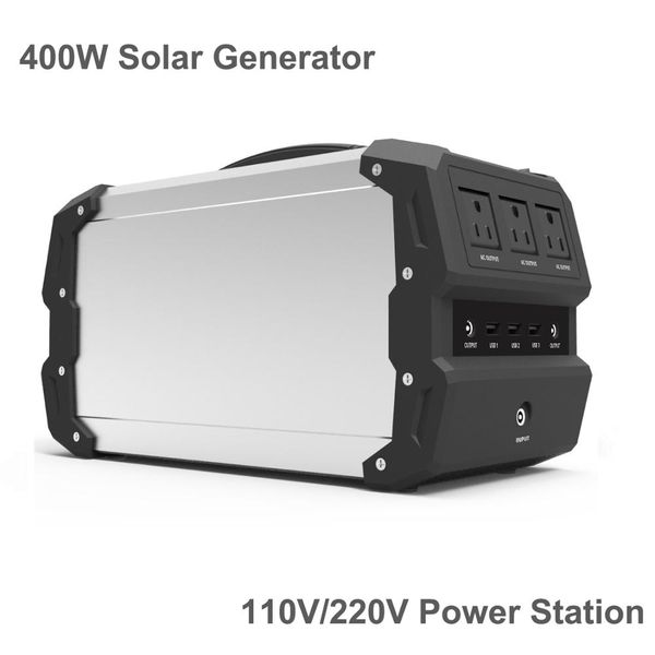 

360wh lithium polymer battery power station 220v portable solar generator with 400w ac output for cpap camping