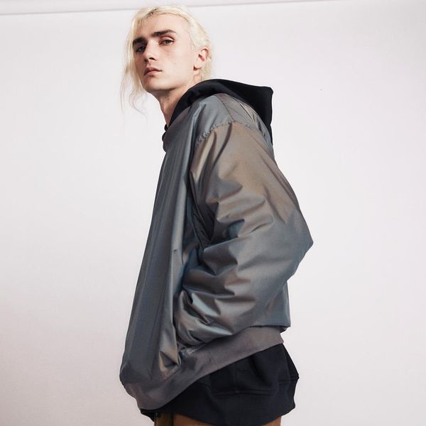 

страх божий шестой нейлон crewneck толстовка обесцветить моду свободного свитер пар mens конструктора женщин высокого качество рубашки с дли, Black