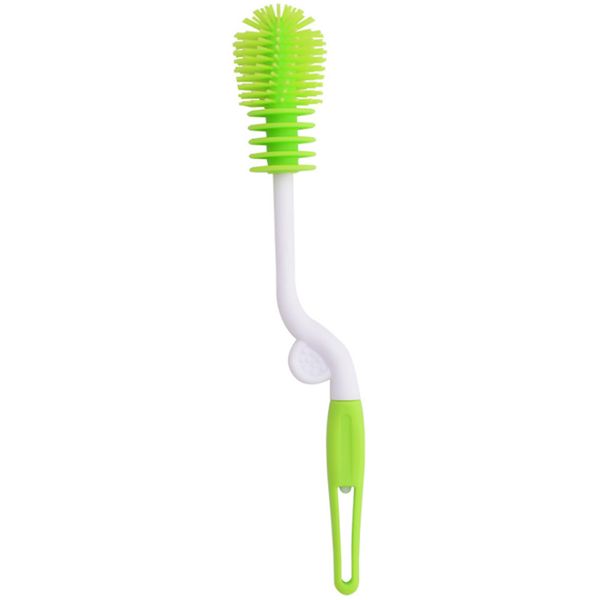 

long handle hangable cup soft feeding-bottle brush multi-functional baby household food-grade silicone kitchen cleaning tool