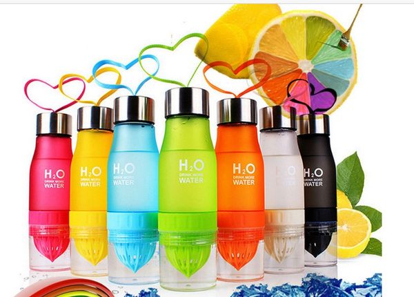 

new xmas gift 650ml my water bottle plastic fruit infusion bottle infuser drink outdoor sports juice portable kettle