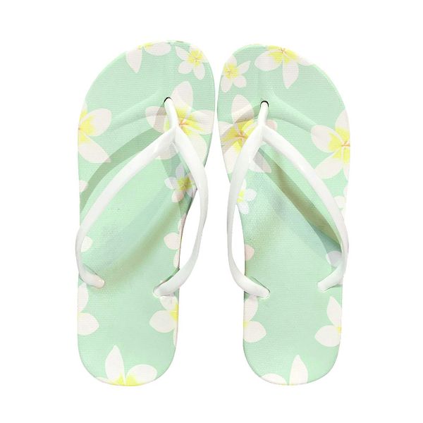 

wholesale frangipani flip-flops female students in summer wear beach shoes with non-slip pvc flip-flops soft soles slipper size 36-40, Black