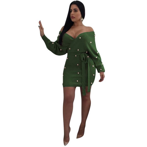 pearl backless dress