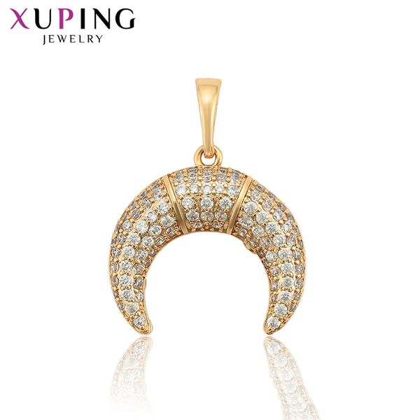 

xuping vintage pendants woman simple gold color plated chain jewelry gifts for women necklace series s135,9-34937, Silver