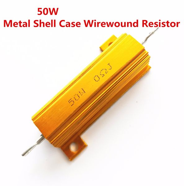 

1pcs full value 50w 0.01 -100k ohm 0.47r 0.5r 0.56r 0.68r 1r 1.5r 2r wirewound aluminum power metal shell case resista 5%