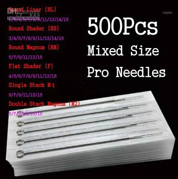 

wholesale 500pcs assorted disposable sterile s mixed size for tattoo ink cups tip kits