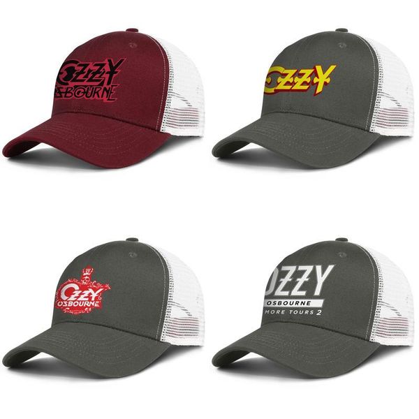 

ozzy osbourne osbourne for men and women trucker cap baseball design designer personalized mesh hats logo vector rock ozzy osbourne mr a, Blue;gray