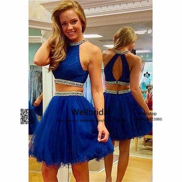 

two pieces gown 2017 new off shoulder homecoming dresses crystals beaded graduation prom gown homecoming cocktail party dress, White;black