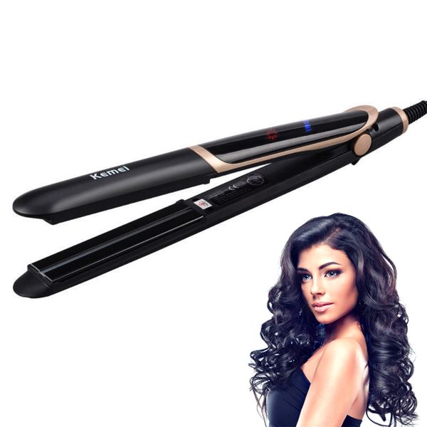 

2 in 1 infrared flat iron hair straightener curler professional ceramic curling irons hair curl tools magic hair tool