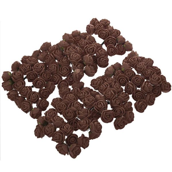 

144pcs 2cm pe rose foam mini flower bouquet solid color/wedding decoration coffee