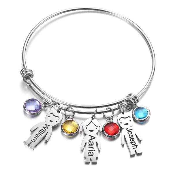 personalised childrens bangle