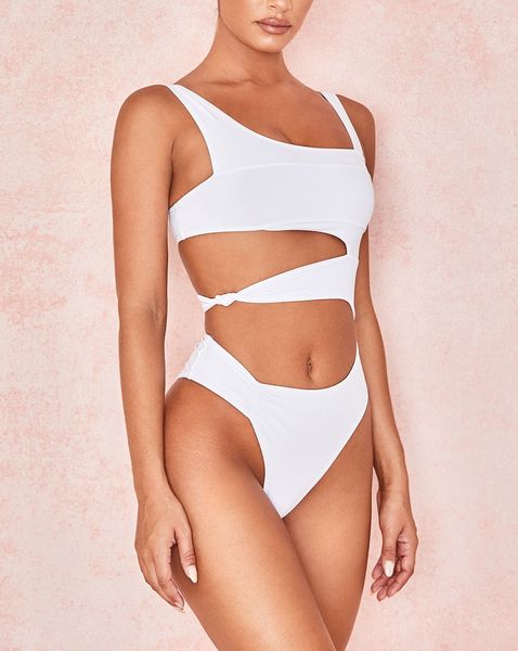

sexy white one piece купальники 2020 новых женщин cut out купальники push-up монокини купальников пляжная одежда купальный костюм для женщин