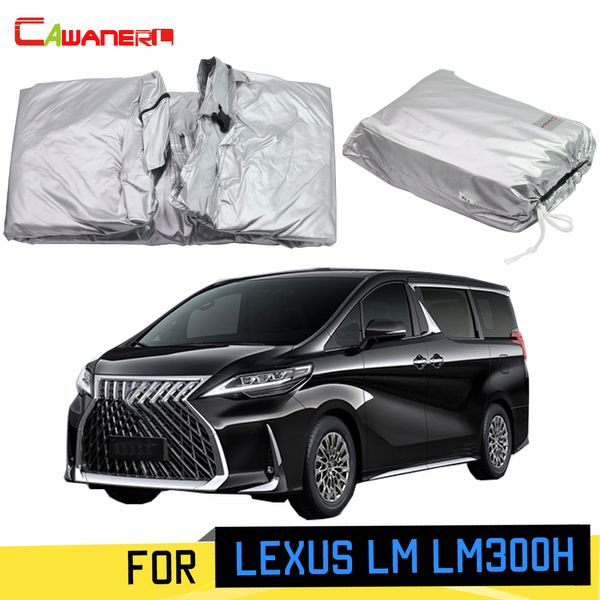 

cawanerl full car cover sunshade mpv outdoor sun rain snow dust protection cover with anti-theft lock for lm lm300h