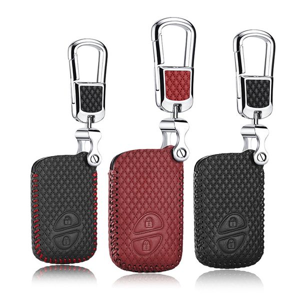 

car styling for lexus ct 2012 2013 2014 2015 2 button brand new leather remote key case cover holder