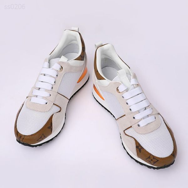 

2020 new air european and american sports shoes leather casual shoes flat running shoes leisure round head layer leather, Black