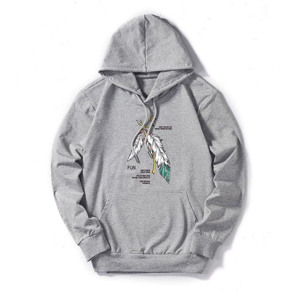 

Designer Mens Hoodies Feather Print Hooded Sweatshirts Casual Pullover Loose Thin Hoodies Customizable Sweater Men Clothing M-5XL Wholesale