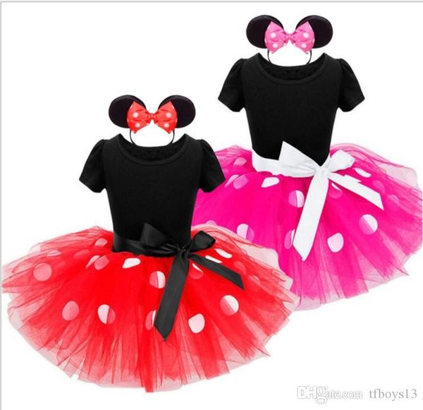 

girls dresses party princess dresses for kids clothing christmas party birthday gift children's bow clothes dress with headband, Red;yellow
